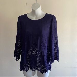 Dolce Vita purple sleeve blouse